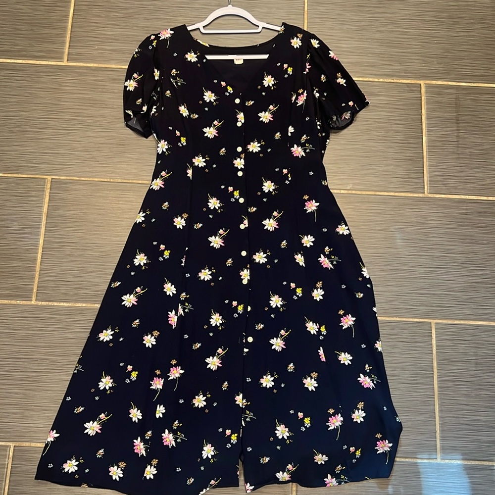 Flower Midi Dress